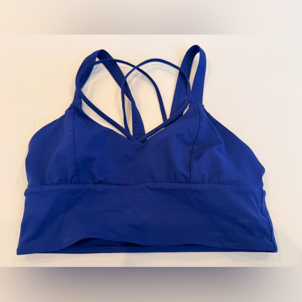 lululemon Blue Sports Bra Size 4 Medium Support Activewear